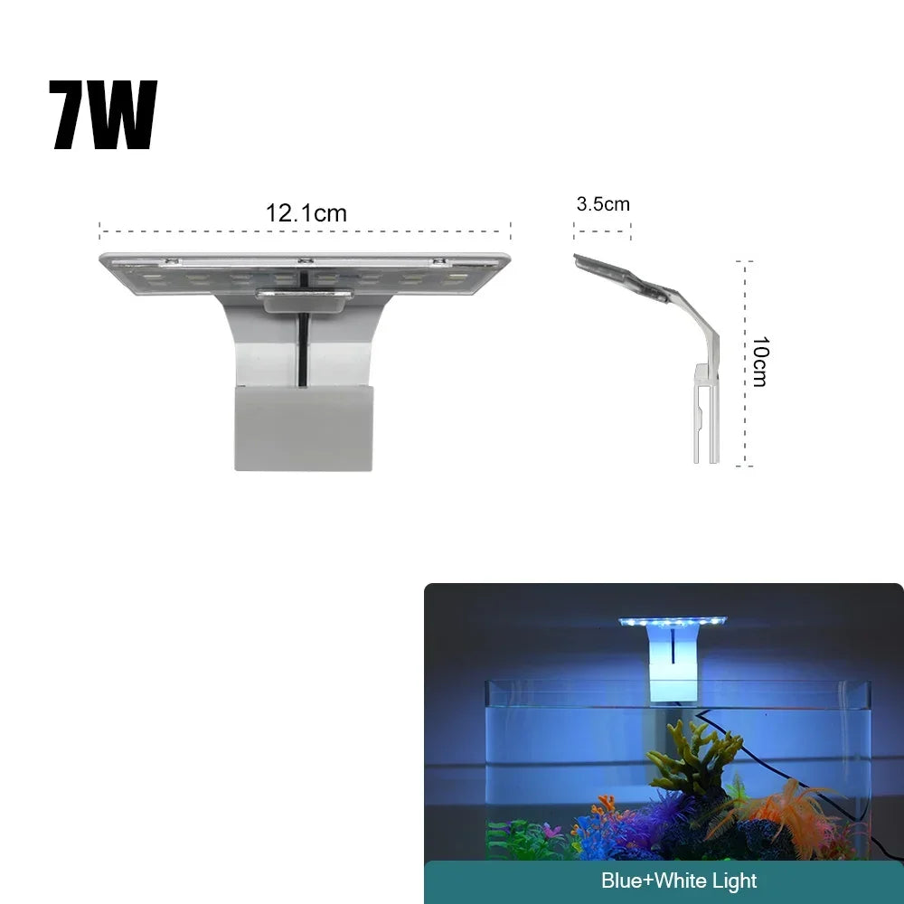 Super Slim LED Aquarium Light Lighting plants Grow Light WWW Aquatic Plant Lighting Waterproof Clip-on Lamp For Fish Tank