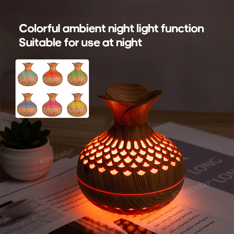 Wood Grain Humidifier ml USB Aroma Diffuser Atomizer USB Household Humidifier Hydrating Instrument Desktop Humidifier