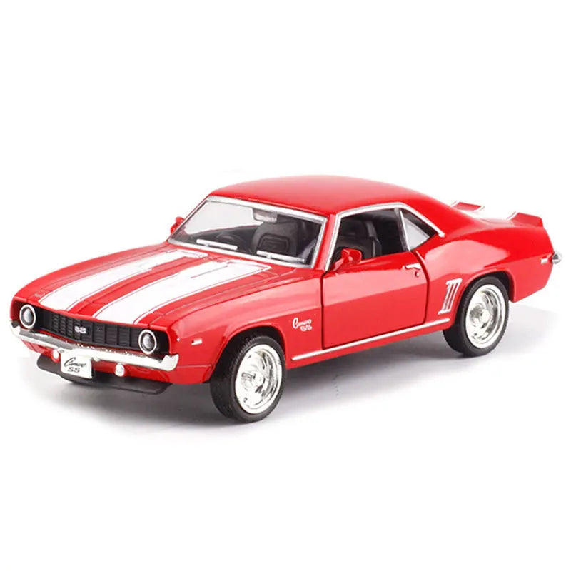 USA Vintage Alloy Car Matte Black Diecast Collectible Toy