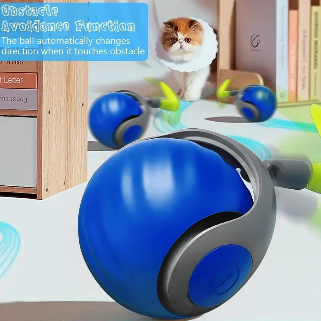 Smart Interactive Speedy Tail Pet Toys Automatic Moving Balls for Cats And Dogs Touch Motion Rolling Ball for Indoor and Outdoor