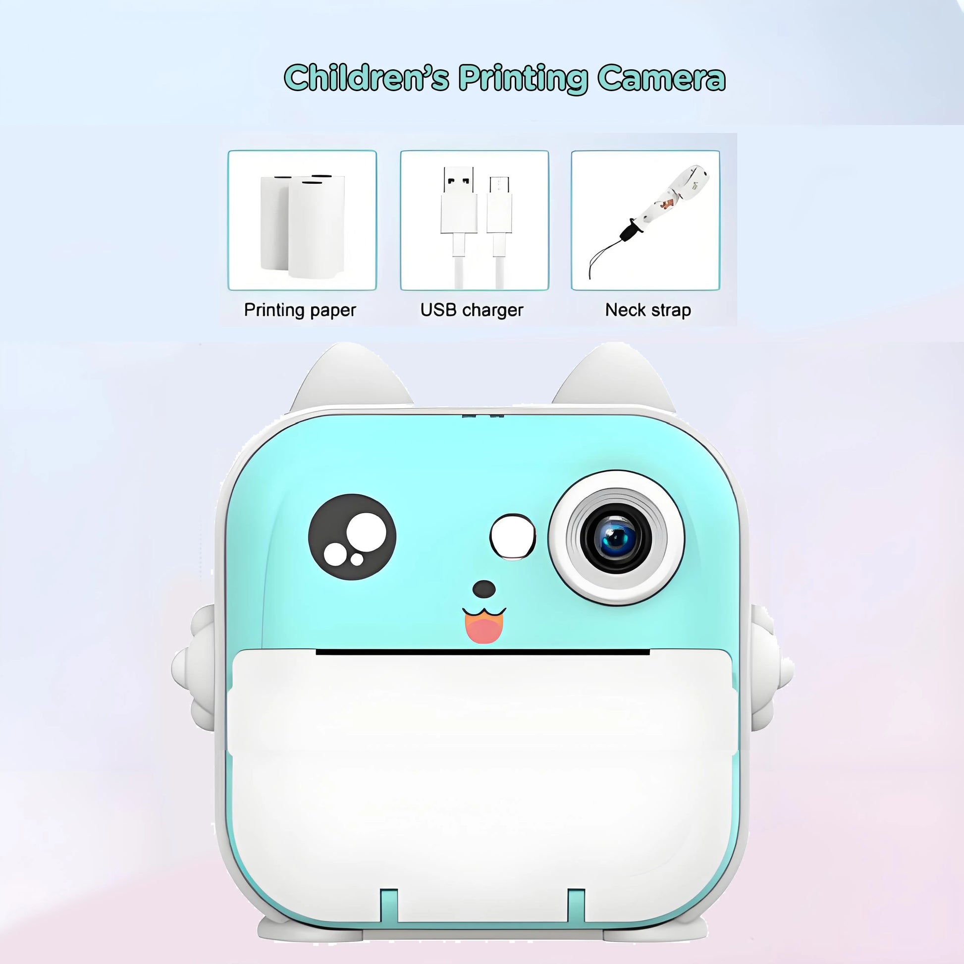 📸 Kids Instant Print Camera – Fun Thermal Photo & Video Toy Camera 🎁✨ (Perfect Gift for Boys, Girls & Family Moments)