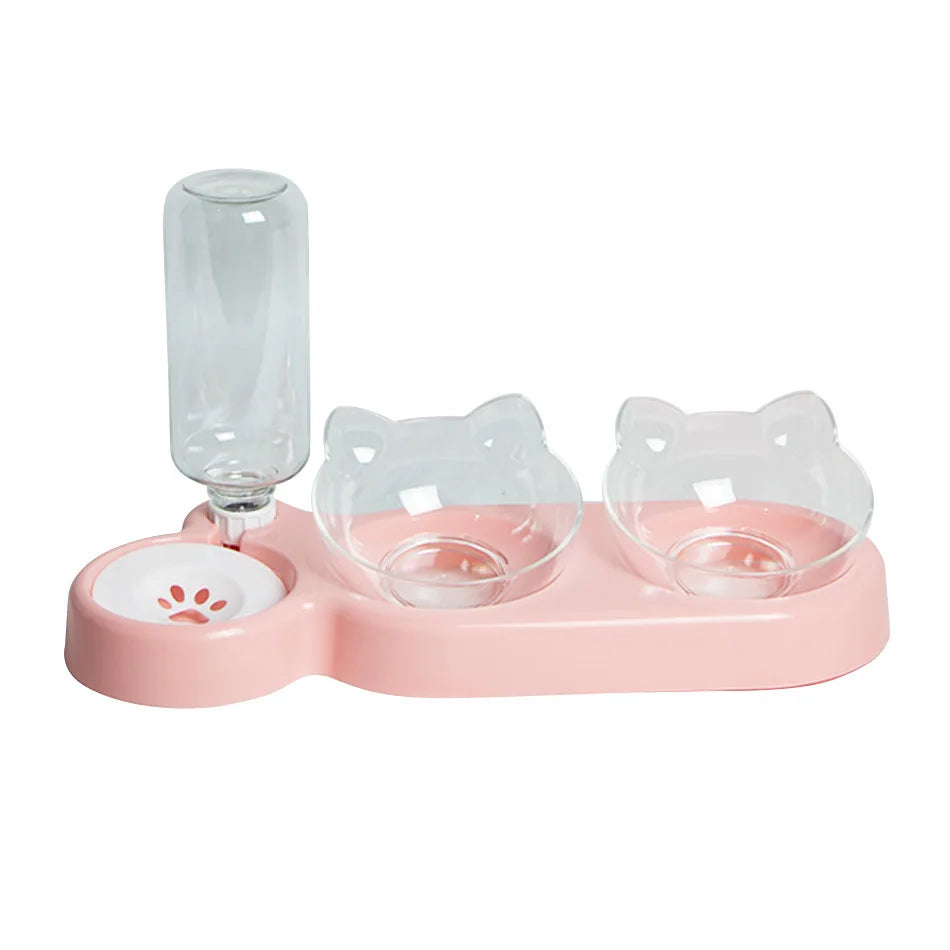 Pet SuppliesElevated Bowls for Cats and DogsDurable Double Cat and Dog Bowl FeedersElevated Cat Feeding and Drinking Supplies - Zecs shopping