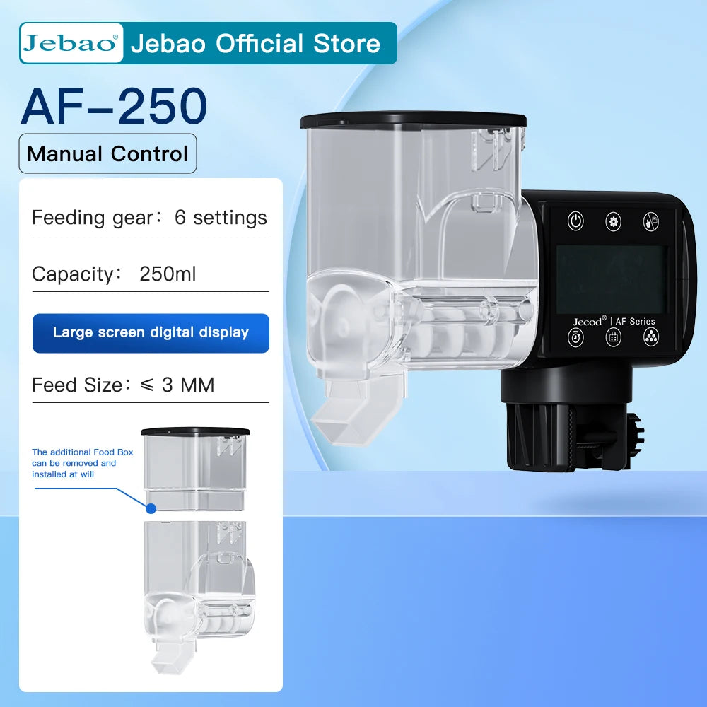 Jebao Jecod New Aquarium Fish Tank Feeder Intelligent Automatic Feeder Digital Timing Wifi Wireless Remote Control Fish Feeding - Zecs shopping