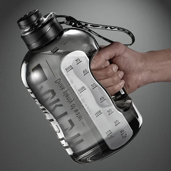 1.7L/2.7L Sports Water Bottle Gym Cycling Cup Portable Large Capacity Water Bottle For Fitness Camping Men Water Kettle - Zecs shopping