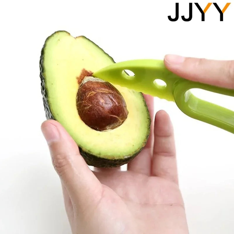 Avocado Slicer In Shea Corer Butter Fruit Peeler Cutter Pulp Separator Plastic Knife Kitchen Vegetable Tools