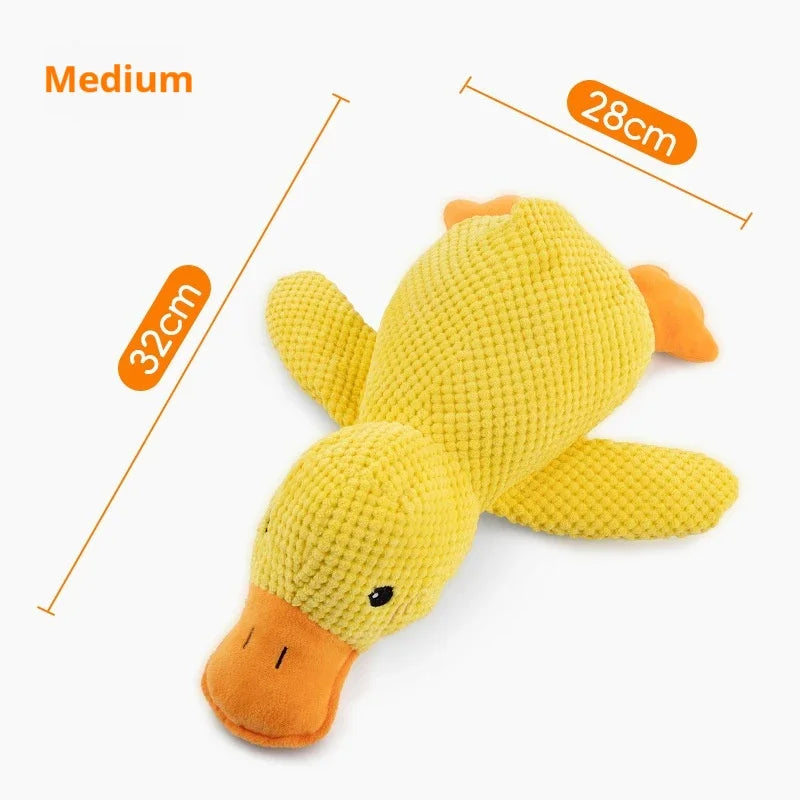 Dog toy plush companion sleeping duck bite resistant teeth grinding sound relief duck sound toy - Zecs shopping