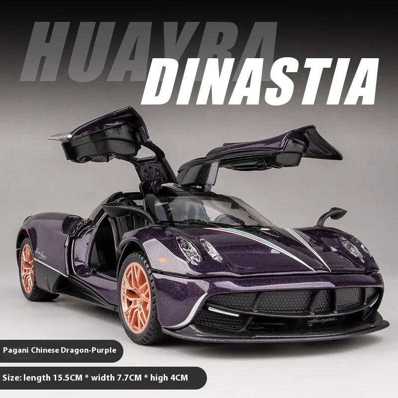 Pagani Huayra Alloy Car Lights Sound & Spring Action
