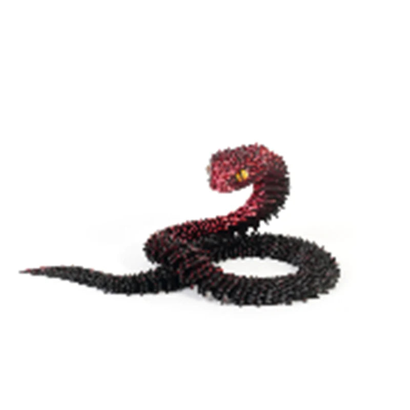 3D Printed Snake Decoration Colorful Model 3D Printed Animals Creative Toy Desk Accessories Room Decor Table Ornament 3 Sizes - Zecs shopping