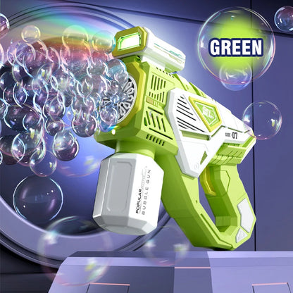 Astronaut Bubble Gun Machine – Electric Automatic Soap Bubble Blaster with Lights