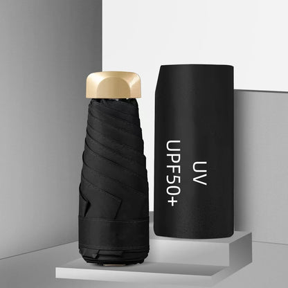 Mini Pocket UV Umbrella – Foldable Sun & Rain Protection Capsule Parasol