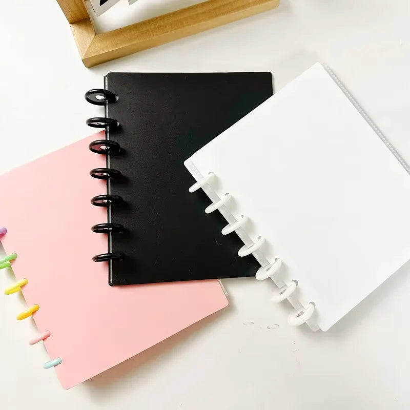 1 Mushroom Hole Card Collection Book Solid Colour Insert Loose-leaf Album 3 Inch Four-panel Photo Postcard Storage and Sorting - Zecs shopping