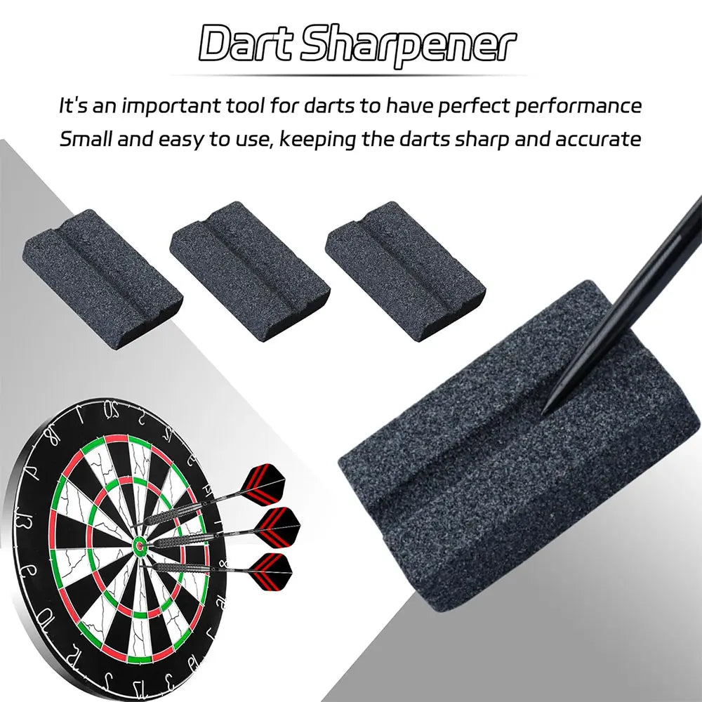 WEDARTER Sharpening Stone Mini V-Shape Sharpening Stone for Needle Darts Durable Dart Accessory