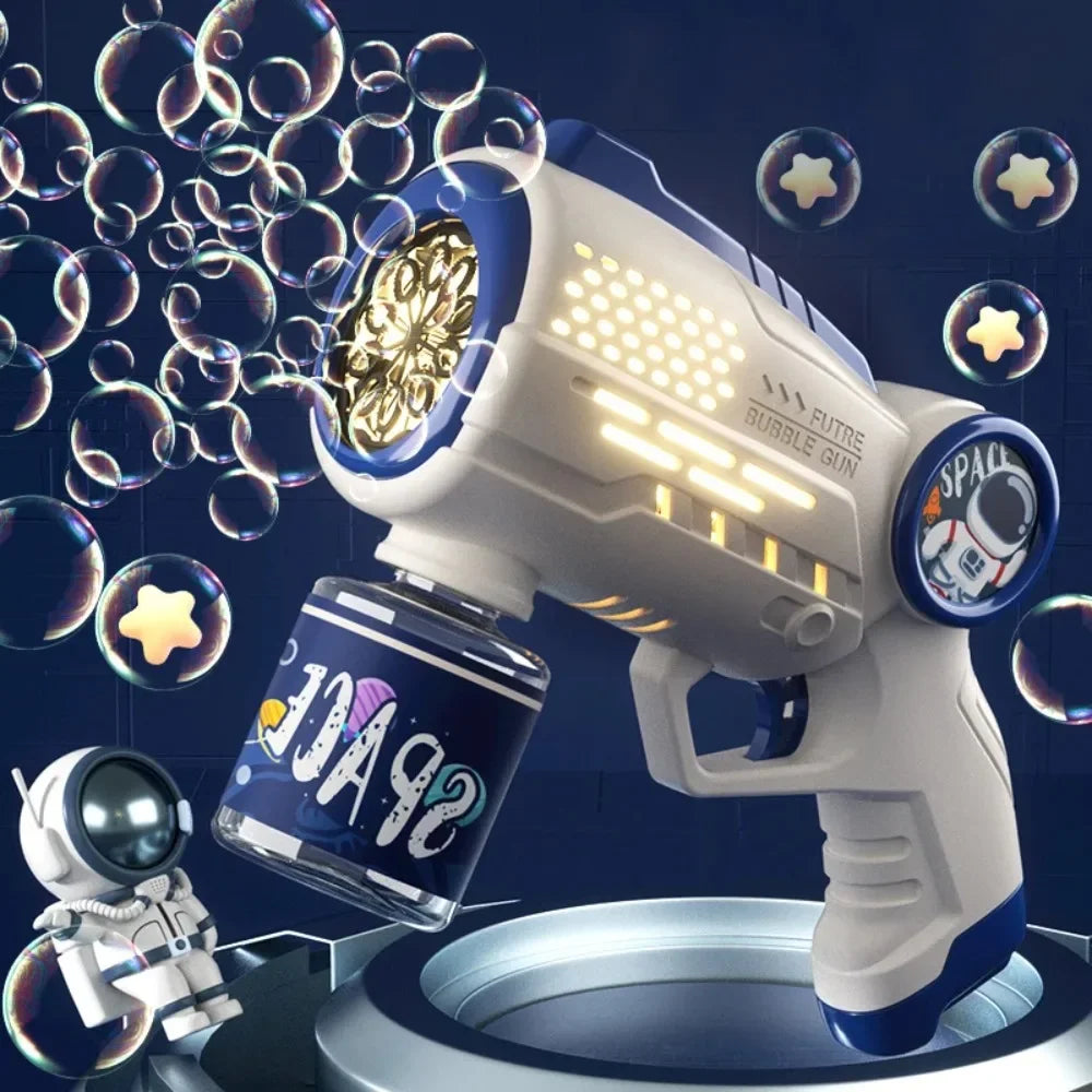 Electric Space Soap Bubble Gun Automatic Bubble Machine Premium & Affordable
