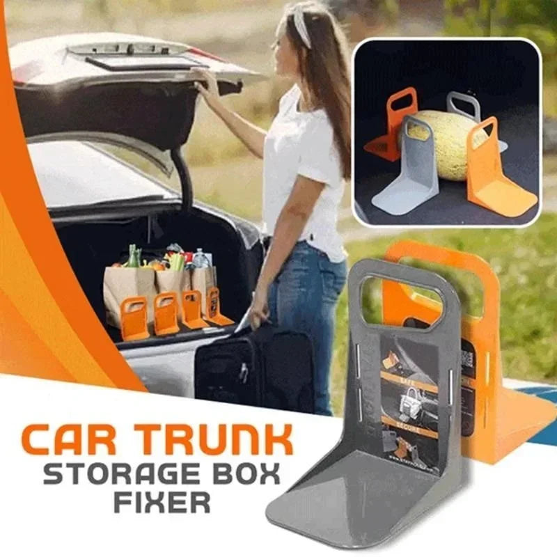 Car Trunk Organizer Rack Adjustable Shake-Proof Storage Holder for Back Trunk