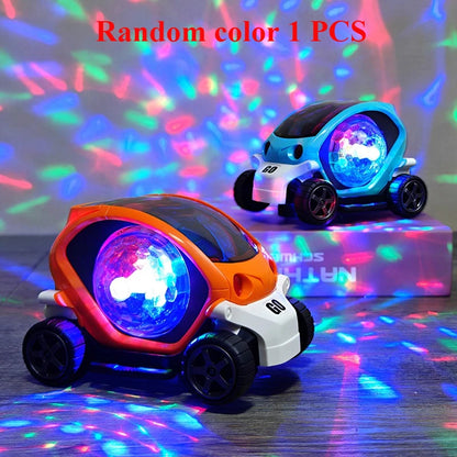 Electric Spinning Toy Car – Flashing Lights, Music & 360° Rotation Car for Kids