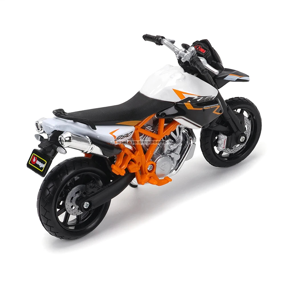 KTM Supermoto R & Honda Africa Twin Adventure Alloy Diecast Motorcycle Model Collectible Gift