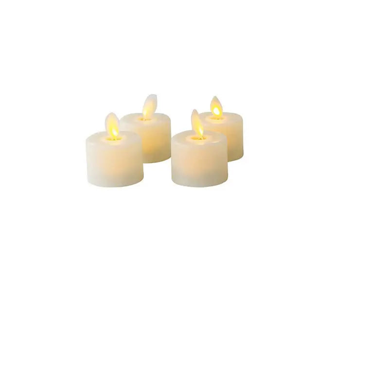 4 or 6 Flameless Moving Wick Candles With Remote Control Realistic Christmas Church Wedding Fake Electronic Candle LED Wedding - Zecs shopping