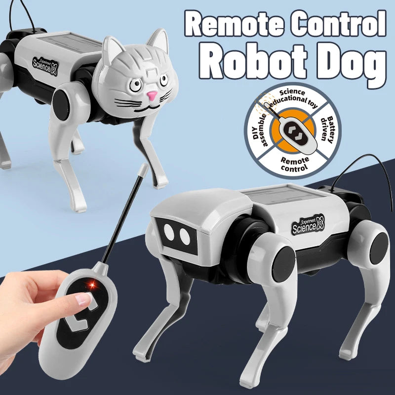 Rc Robot ChildrenS Remote Control Mechanical Dog Toy Science Teaching Diy Assembling Model Electric Set