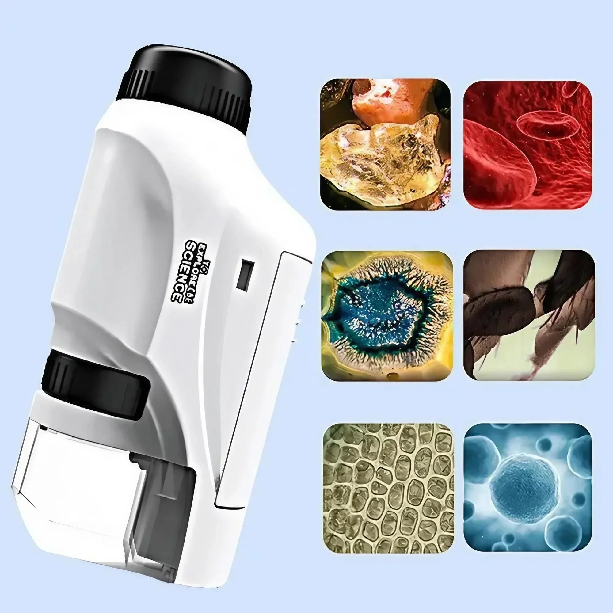 Portable Handheld x-x Magnification Microscope Optical Lens Scientific Premium & Affordable