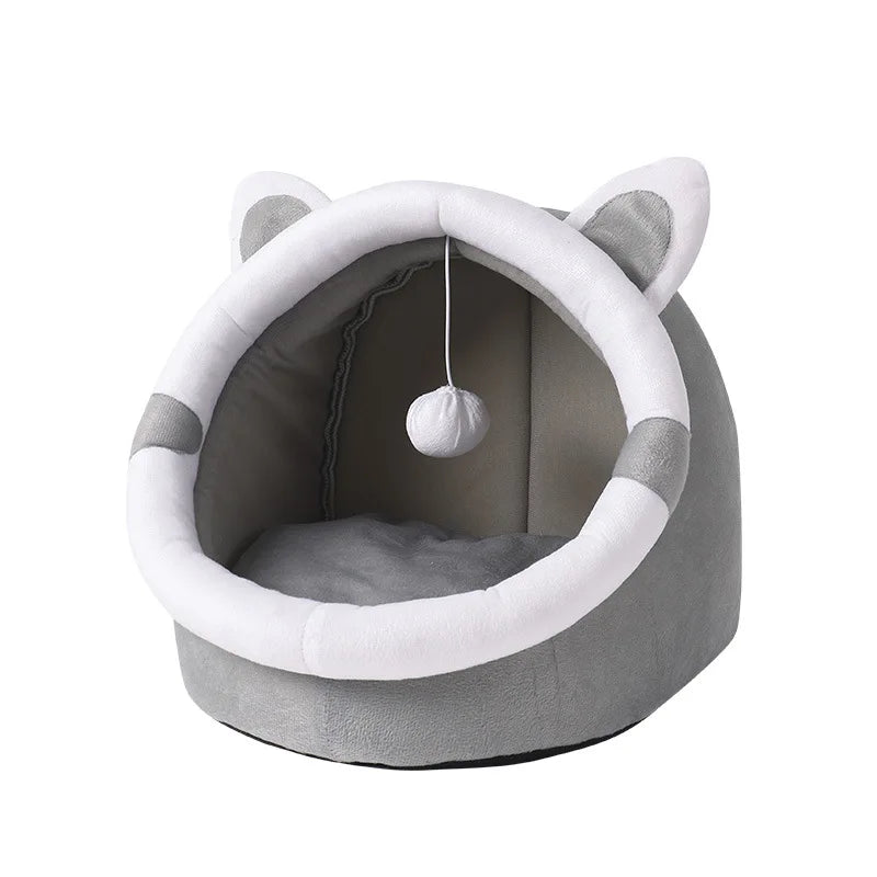 Cat Nest House for Cats Cave Cat Bed Kennel Cats Four Seasons Universal Semi-Closed Cute and Comfortable Cat Nest Kittens Cave