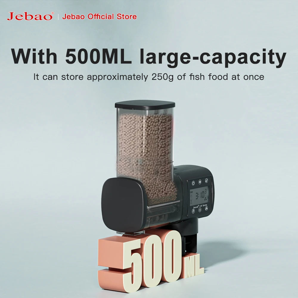Jebao Jecod New Aquarium Fish Tank Feeder Intelligent Automatic Feeder Digital Timing Wifi Wireless Remote Control Fish Feeding - Zecs shopping