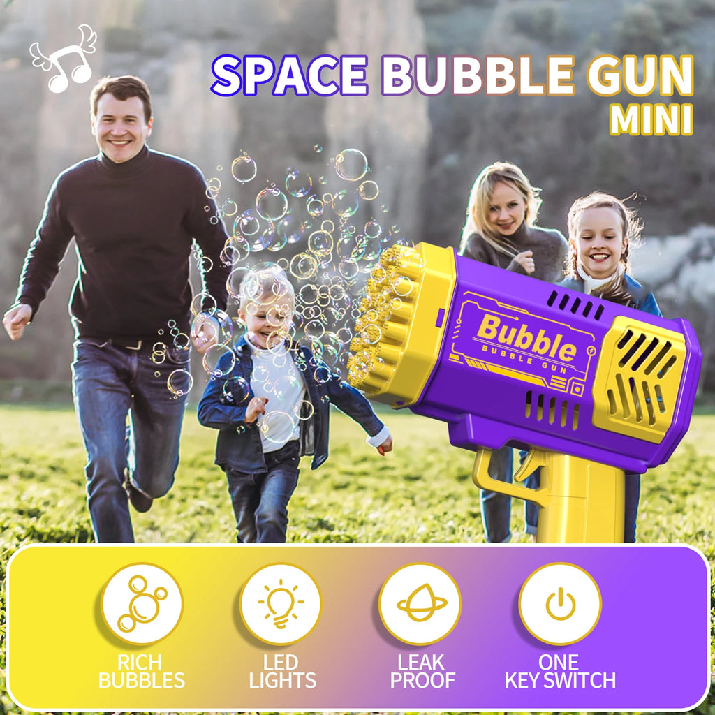Hole Bubble Gun Outdoor Wedding Atmosphere Unisex Birthday Gift Excluding Bubble Liquid and Battery
