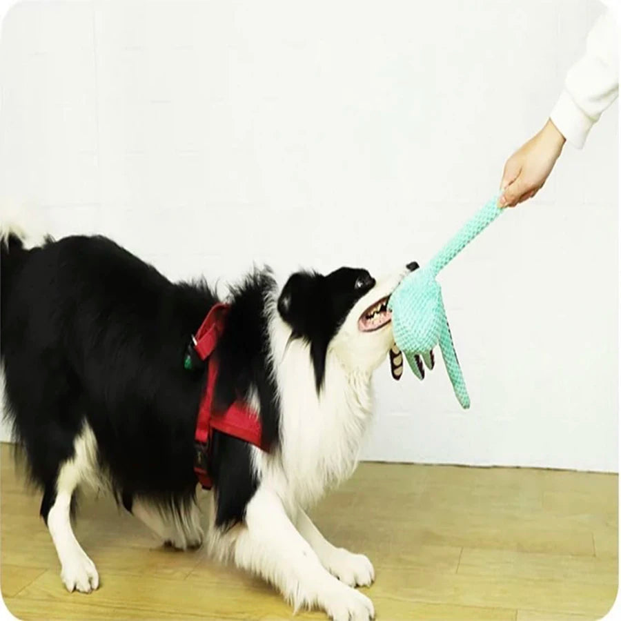 Dog pet plush octopus toy interactive sound anti-demolition home large and small dog boredom companion toy - Zecs shopping