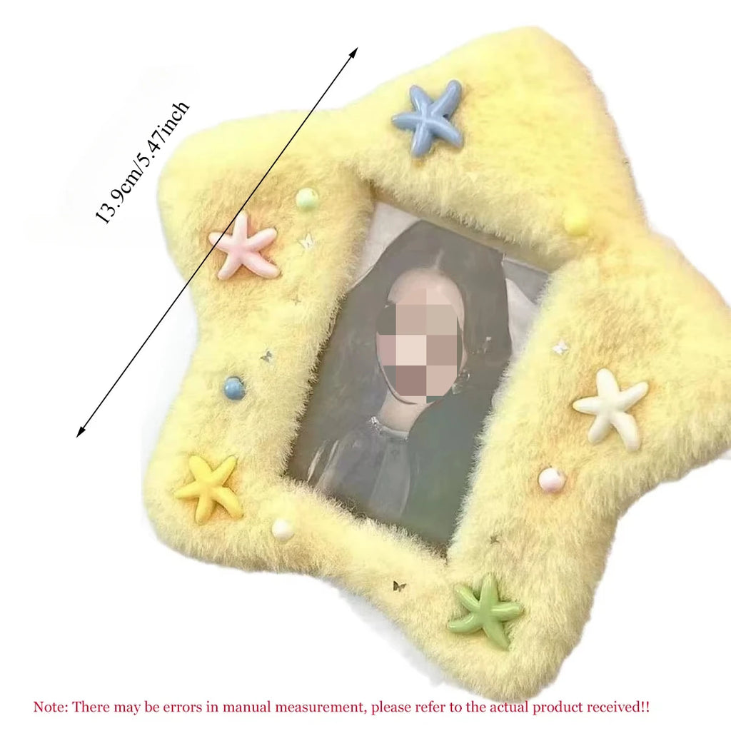 Cute Plush Photo Card Holder Photo Albums Decor Cover Case Kpop Idol Bus Card Protector Bag Picture Photo Sleeves Card Cases - Zecs shopping