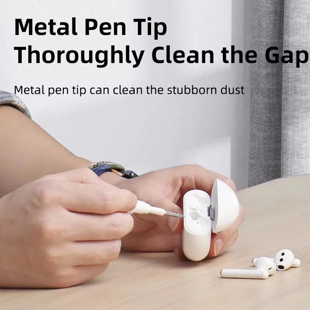1pc Portable Bluetooth Earphone Plug Cleaning Tool Cleaning Set Dust Cleaning Pen Earphone Plug Cleaning Brush - Zecs shopping