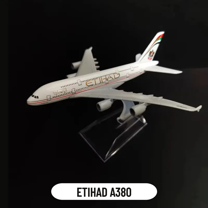 Emirates Airlines A & B Diecast Planes Collectible Aircraft Model Toys for Kids
