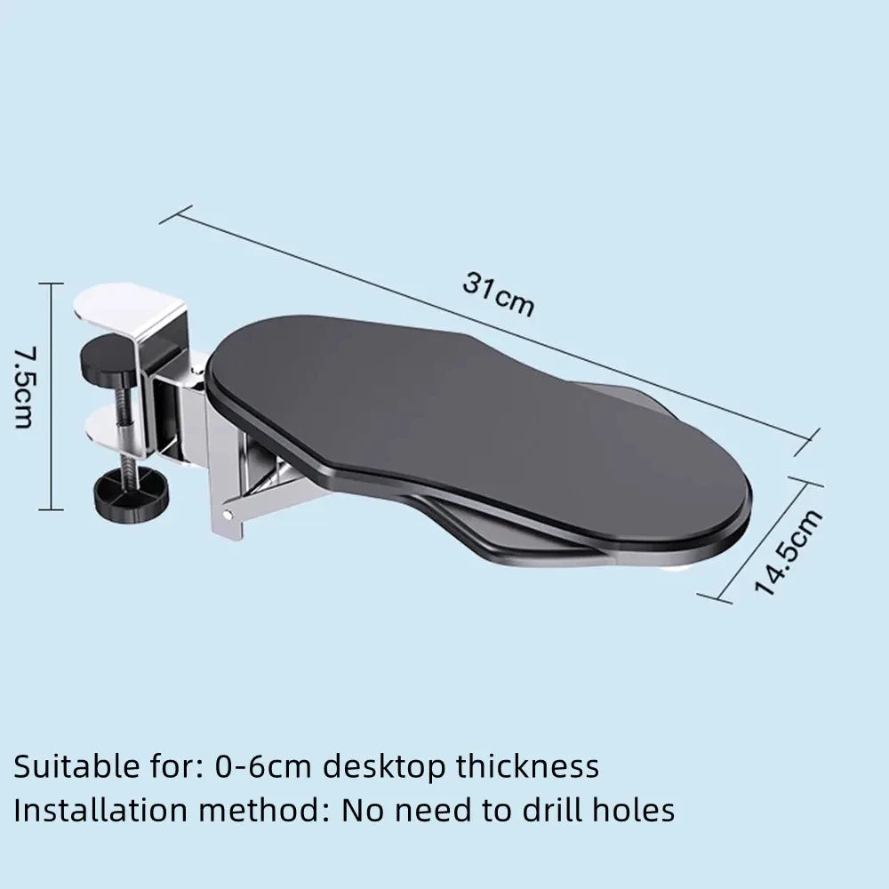 BEISHI Computer Arm Rest Desk Adjustable Ergonomic Wrist Rest Support For Keyboard Armrest Extender Rotating Mouse Pad Holder