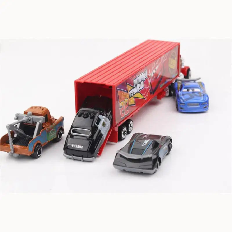 Disney Pixar Cars Diecast Set Lightning McQueen Jackson Storm & Truck Models
