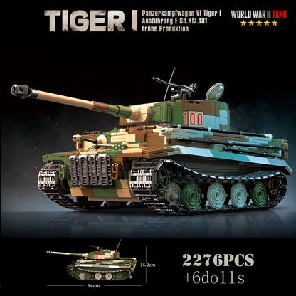 WW2 Heavy Tank Building Blocks – Military Tiger, KV & IS Tank Brick Model Set