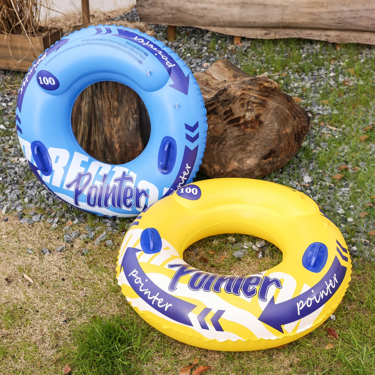 Double Balloon Inflatable Swim Ring Pool Floaties & Inner Tube for Adults