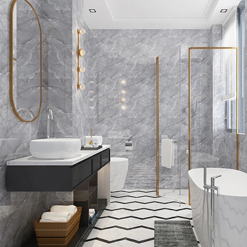 pcs PVC Imitation Marble Floor Stickers Self-adhesive Wall Stickers Waterproof Bathroom Living room Moden Decoration Decals