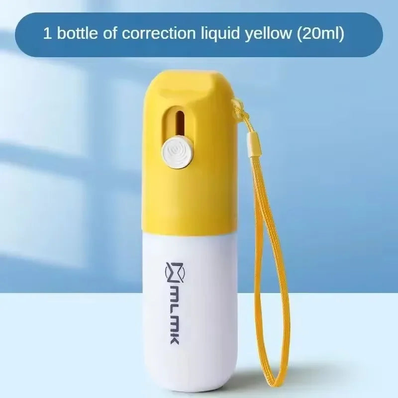 ML Thermal Paper Correction Fluid with Unboxing Knife Portable Durable Thermal Paper Data Identity Protection Fluid Eraser