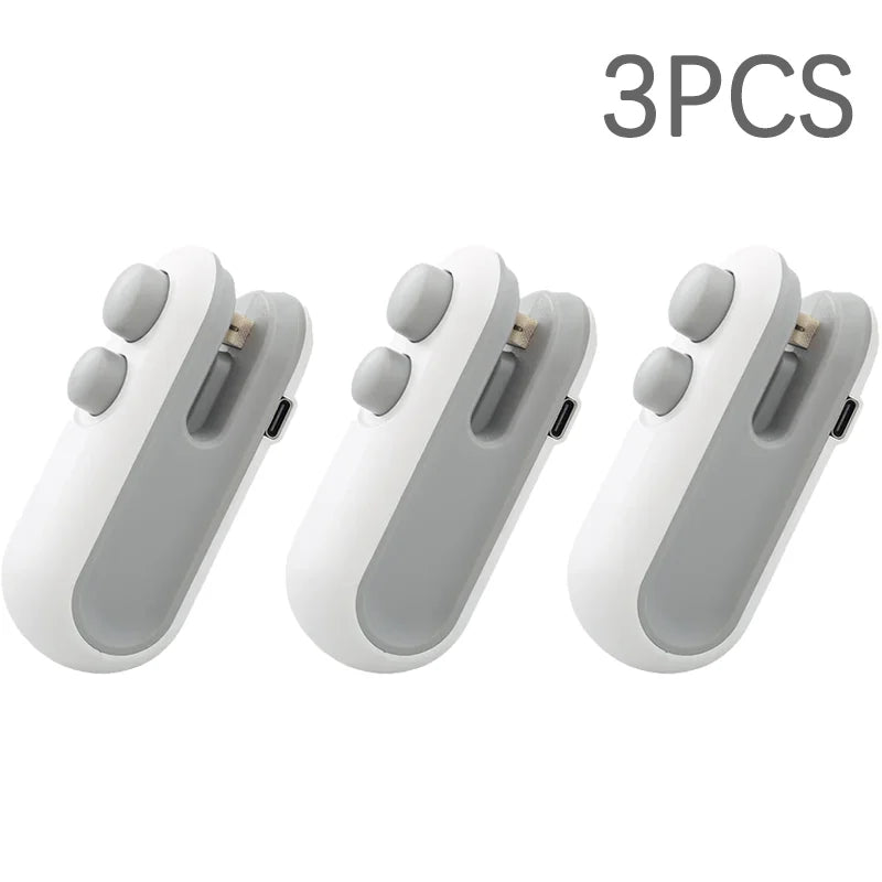 Portable Mini Sealer in Heat Sealer For Snacks Home use rechargeable sealer Vacuum Sealer Snacks plastic bag heat sealer