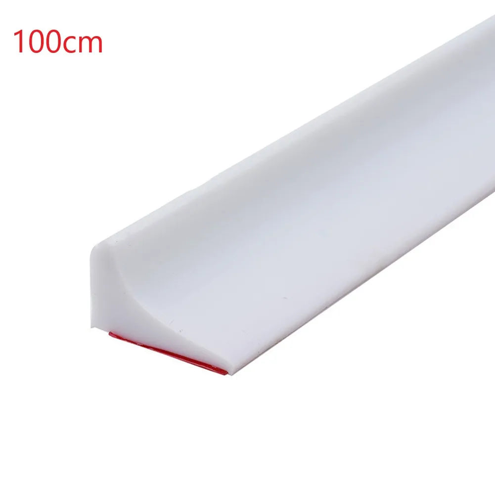 pcs Bathroom Water Stopper Silicone Retaining Strip Water Shower Dam Flood Barrier Dry And Wet Separation Blocker