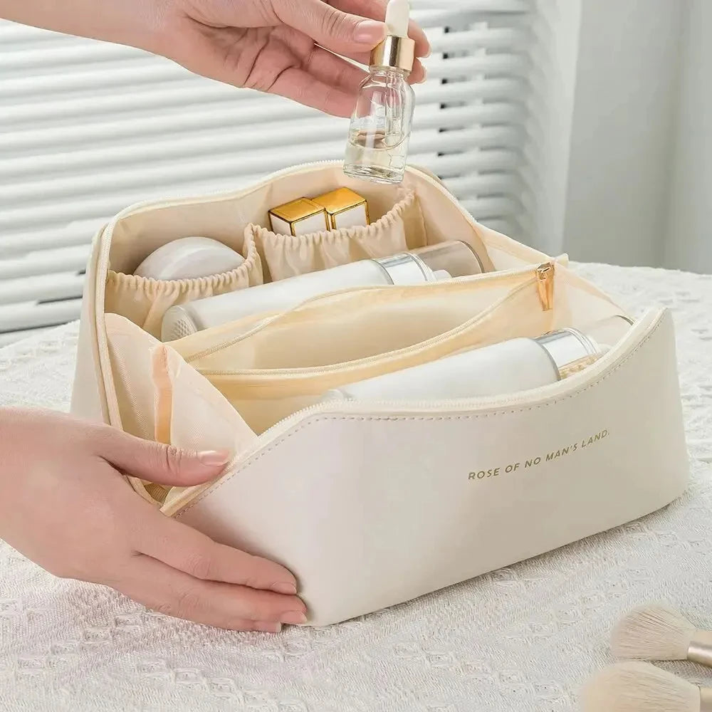 pc Makeup Organizer Female Toiletry Bag Make Up Case Storage Pouch Luxury Lady Box Cosmetic Bag Organizer Bag For Travel Zip