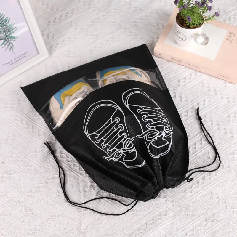 pcs Non Woven Shoe Bag Storage Bag Shoe Storage Drawstring Drawstring Shoe Storage Bag Dust-proof