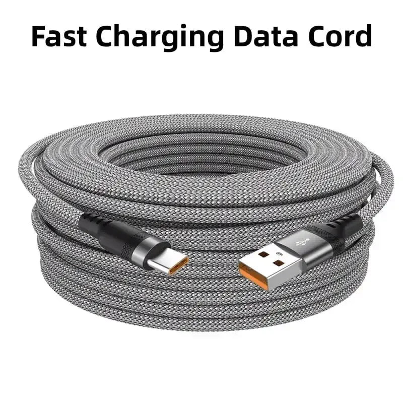 Extended Meter Type-C USB Android A Super- Charging Cable Suitable For Phone Data Cable Ultra Long Charging Cable