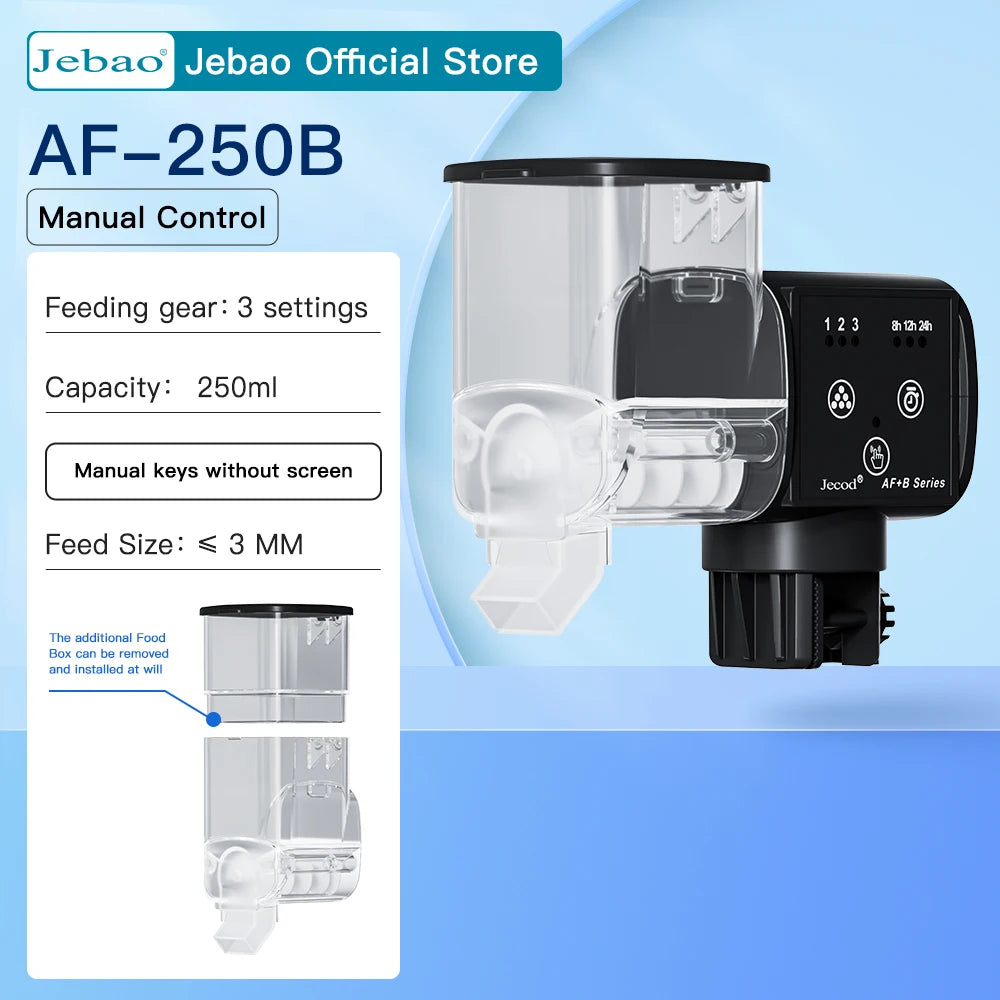 Jebao Jecod New Aquarium Fish Tank Feeder Intelligent Automatic Feeder Digital Timing Wifi Wireless Remote Control Fish Feeding - Zecs shopping