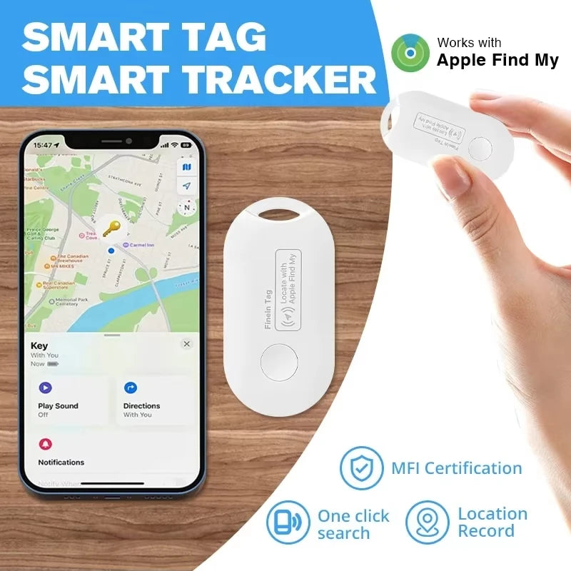 Children/Elder GPS Tag For Smart AirTag Mini Pet Tracker Bluetooth Smart Tag Car Lost Tracker For Apple IOS System Find My - Zecs shopping