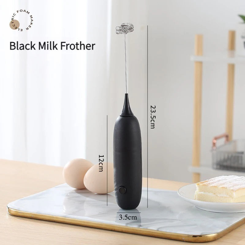 PC Battery Model Handheld Egg Beater Froth Mixer Kitchen Automatic Coffee Milk Foaming Mixer Kitchen Whisk Tools