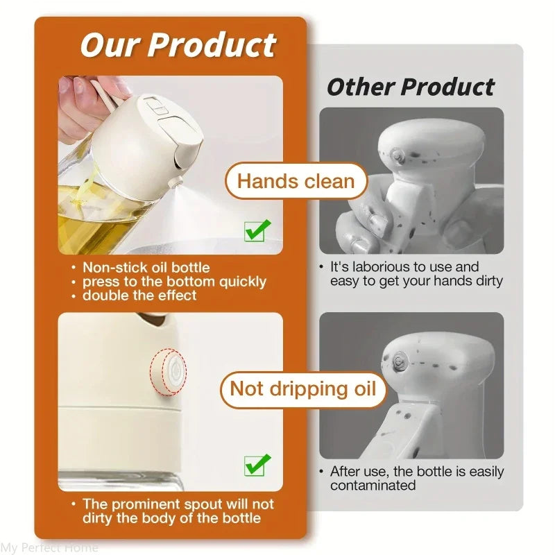 in ml Plastic Spray Oil Sprayer Bottle Spray Oil Dispenser Oil Jar Cruet BBQ Kitchen Baking Roasting Picnic Kitchen Tool