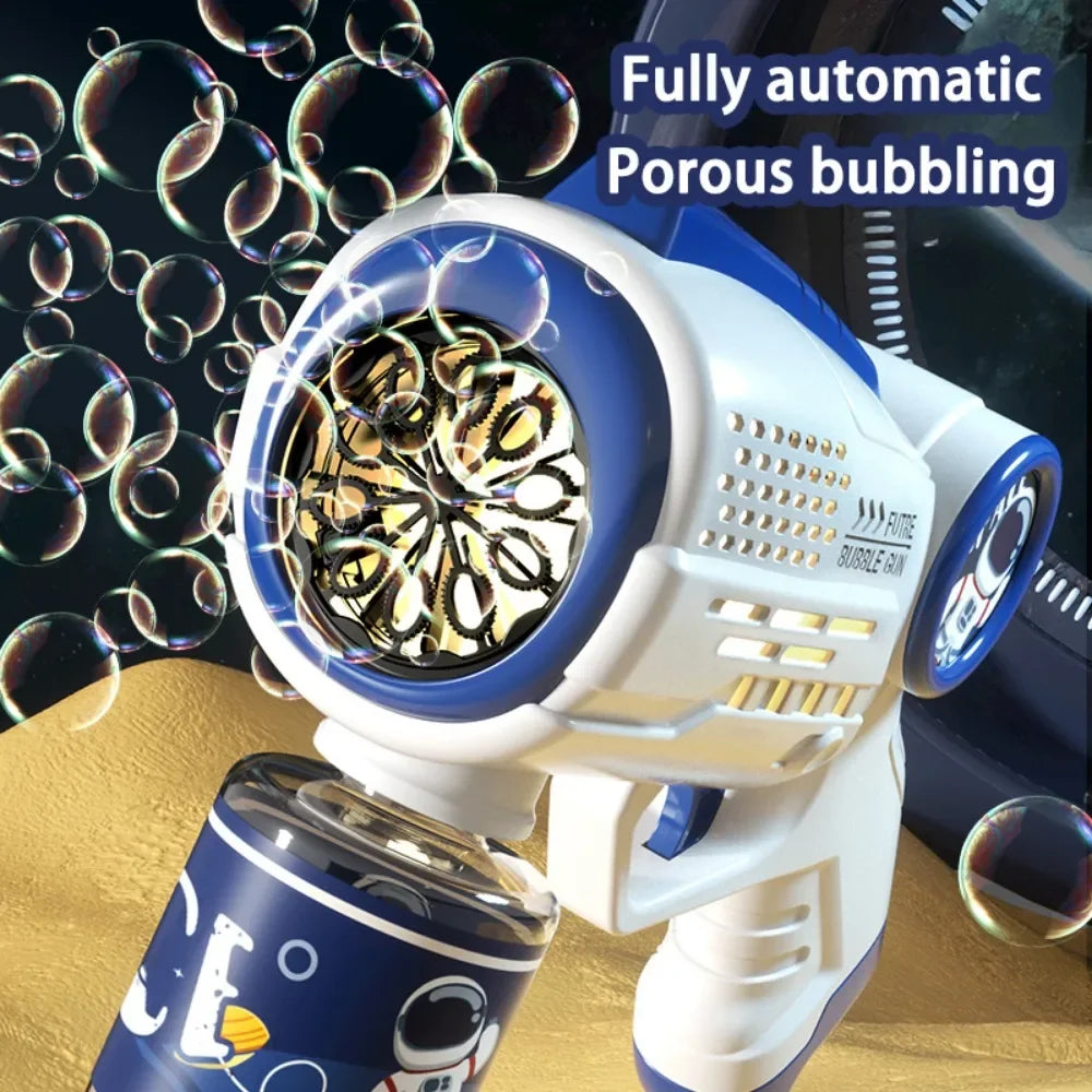 Electric Space Soap Bubble Gun Automatic Bubble Machine Premium & Affordable