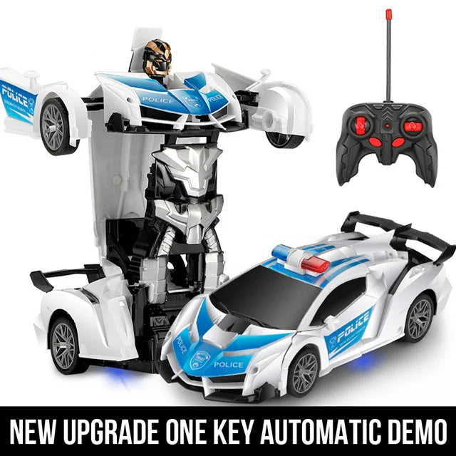 -in- RC Transforming Car Robot & Sports Vehicle with Remote Control