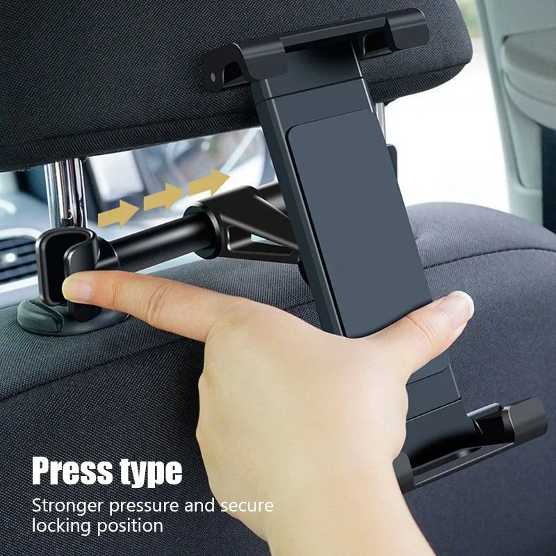 Universal - Inch Telescopic Car Rear Pillow Phone Holder Tablet Car Stand Seat Rear Headrest Mounting Bracket for Tablet Etc
