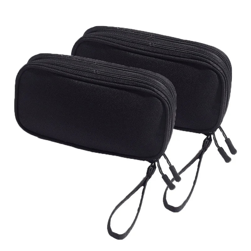 Portable Double Layer Travel Portable Digital Product Storage Bag USB Data Cable Manager Earphones Mobile Power Storage Bag pcs