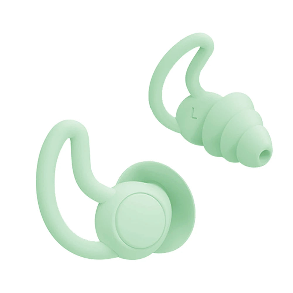 Silicone Earplugs Waterproof Swimming Ear Plugs Noise Reduction Ear Protector for Sleeping Diving Soft Nano Silica Gel Earplug